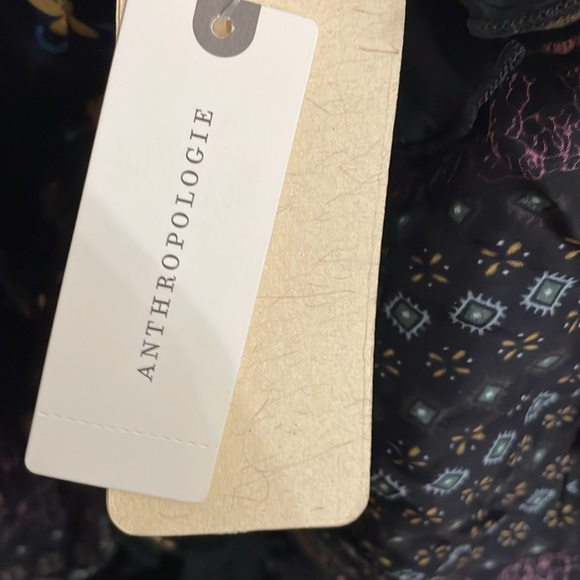 LET ME BE Women's Sheer Printed V-Neck Midi Dress Size L In Black - Picture 10 of 12